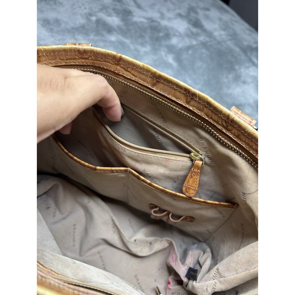 Brahmin Mini Arno Whiskey La Scala Shoulder Cross Body Bag - Picture 6 of 16